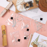 120Pcs Clear Plastic Jewelry Bags Anti Tarnish Strips Sets