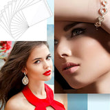 120Pcs Clear Plastic Jewelry Bags Anti Tarnish Strips Sets