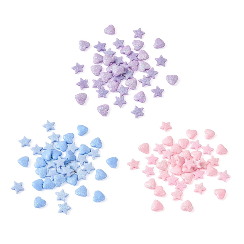 120Pcs Heart & Star Candy Acrylic Beads Kit
