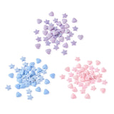 120Pcs Heart & Star Candy Acrylic Beads Kit