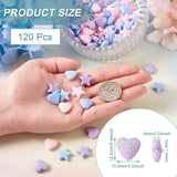 120Pcs Heart & Star Candy Acrylic Beads Kit