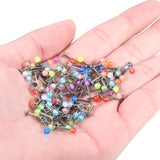 120Pcs Glow in Dark Acrylic Ball Tragus Piercing Labret Stud Lip Ring