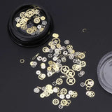 120Pcs Mixed Steampunk Cogs Gear Clock Charm Resin Jewelry DIY Nail Decorations