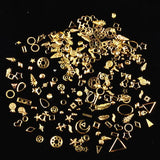 120Pcs Steampunk Moon Star Cogs Gear Charm UV Epoxy Resin Jewelry Fillings