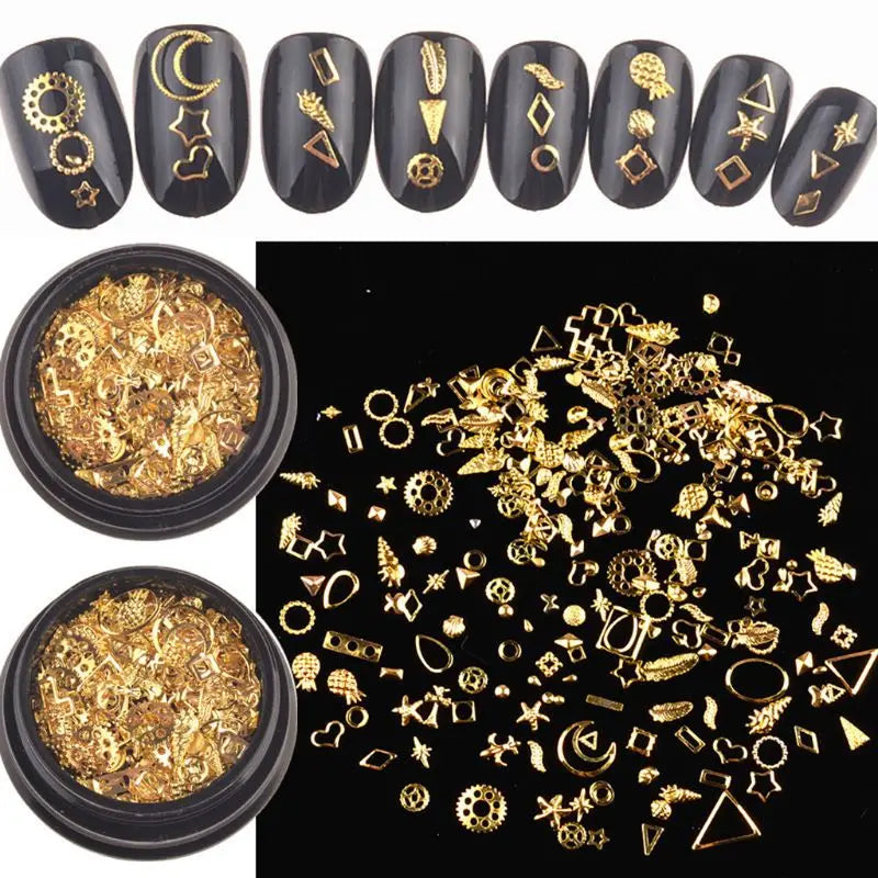 120Pcs Mixed Steampunk Moon Star Cogs Gear Charm