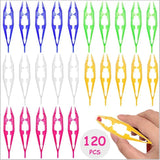 120Pcs Plastic Tweezers for Kids Beads Projects