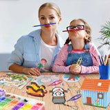 120Pcs Plastic Tweezers for Kids Beads Projects