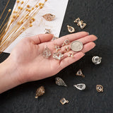120Pcs Rhinestone Pendants Links Mixed Charms For Bracelet Necklace Jewelry