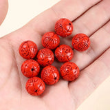 120Pcs Red Cinnabar Dragon Beads Jewelry Making Diy Bracelet Finding