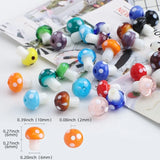 120X Mixed Mushroom Charm Bead Spacer for Jewelry Making