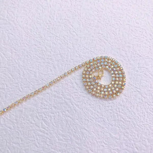 120cm Rhinestone Tassel Hair Chain Jewelry Women's Crystal Extension