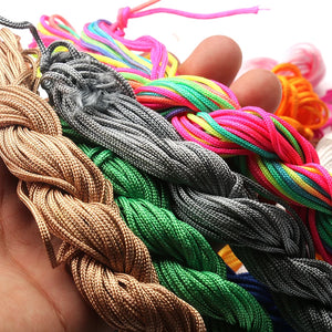 120m High Mix Beading Cord Rope Nylon 1.5mm String Rope for Jewelry Making