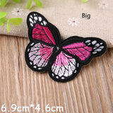 120pcs 12colors Butterfly Iron On Clothing Applique Patch Embroidery