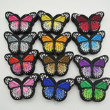 120pcs 12colors Butterfly Iron On Clothing Applique Patch Embroidery