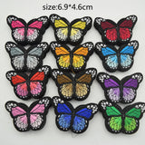 120pcs 12colors Butterfly Iron On Clothing Applique Patch Embroidery