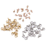 120pcs 18K Plated Stainless Steel Lobster Clasp Findings