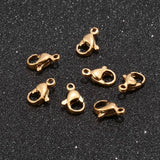 120pcs 18K Plated Stainless Steel Lobster Clasp Findings