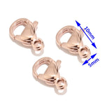 120pcs 18K Plated Stainless Steel Lobster Clasp Findings
