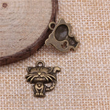 120pcs Antique Cat Charm Pendant for DIY Jewelry
