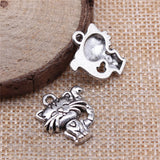 120pcs Antique Cat Charm Pendant for DIY Jewelry