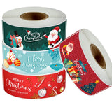 120pcs Christmas Tree Santa Merry Christmas Stickers for Wrapping Decor