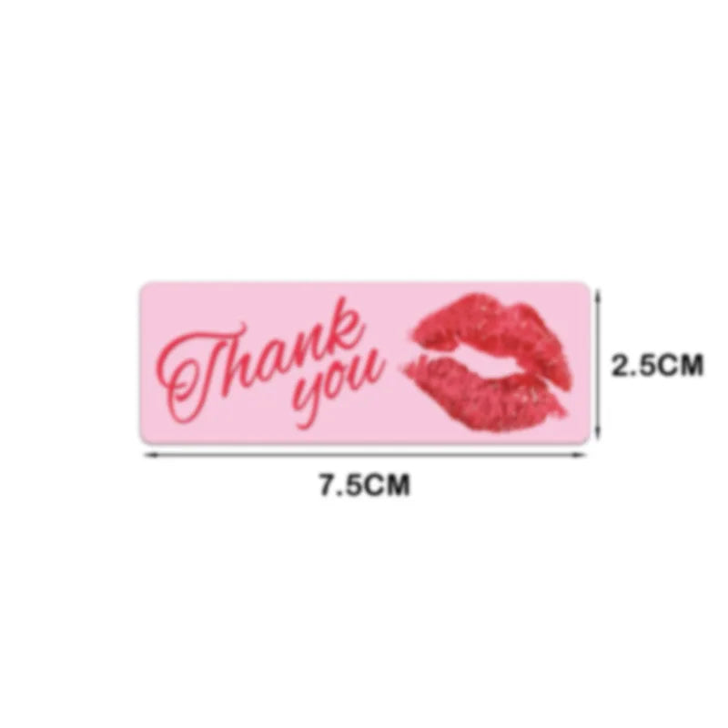 120pcs Foil Thank You Stickers for Small Business 2.5x7.5cm