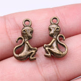 Monkey Charm DIY Jewelry Findings 20x10mm 120pcs