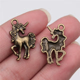 120pcs 23x15mm Horse Unicorn Pendants DIY Jewelry Making Findings