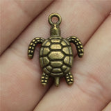 120pcs 23x17mm Antique Turtle Pendant Charms