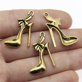 120pcs High Heels Shoe Pendant Charm