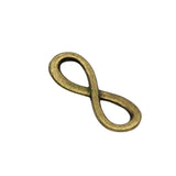 120pcs Antique Bronze Infinity Charms Pendant