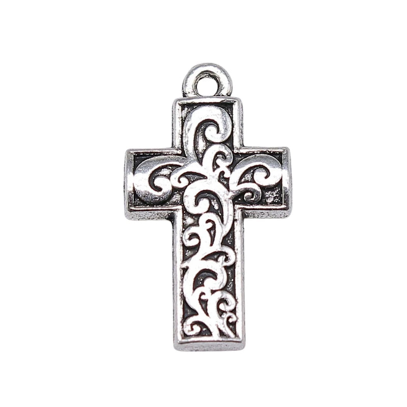 120pcs Cross Charms for Jewelry Making DIY Findings