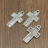 120pcs Cross Charms for Jewelry Making DIY Findings