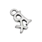 120pcs Antique Tibetan Silver RX Charms Pendants 15x10mm