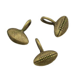 120pcs Tibetan Silver Tiny Football Charms Pendant