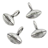 120pcs Tibetan Silver Tiny Football Charms Pendant