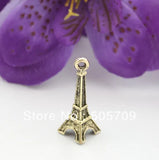 120pcs Eiffel Tower Charms Antique Bronze Pendant Findings
