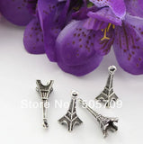 120pcs Eiffel Tower Charms Antique Silver Paris Tower Pendants