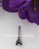 120pcs Eiffel Tower Charms Antique Silver Paris Tower Pendants