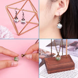 Brass Bead Cap Pendant Bails with Glass Globe Beads Mixed