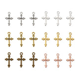 Alloy Cross Pendants 120pcs/Box 6 Colors 20pcs/Color