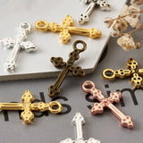Alloy Cross Pendants 120pcs/Box 6 Colors 20pcs/Color