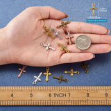 Alloy Cross Pendants 120pcs/Box 6 Colors 20pcs/Color