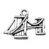 120pcs Suspension Bridge Antique Charms 17x23mm DIY Jewelry Accessories