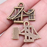 120pcs Suspension Bridge Antique Charms 17x23mm DIY Jewelry Accessories