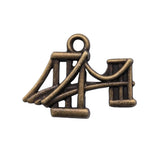 120pcs Suspension Bridge Antique Charms 17x23mm DIY Jewelry Accessories