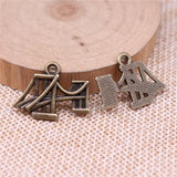 120pcs Suspension Bridge Antique Charms 17x23mm DIY Jewelry Accessories