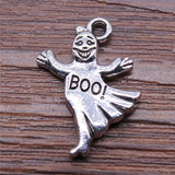 120pcs Boo! Halloween Ghost Charms for DIY Jewelry Making