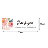 120 Flower Sticker Thank You Small Business Decoration