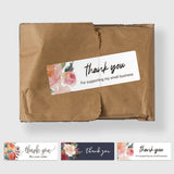 120 Flower Sticker Thank You Small Business Decoration